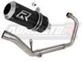 kompletny układ wydechowy z tłumikiem DOMINATOR Full System GP CZARNY pasujący do motocykla Honda CBR 125 R 2011 - 2018