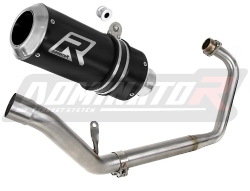 kompletny układ wydechowy z tłumikiem DOMINATOR Full System GP CZARNY pasujący do motocykla Honda CBR 125 R 2011 - 2018