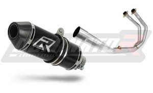 Yamaha MT-03 2017 - 2020 Full Exhaust System Collector Silencer HP3 BLACK + dB killer