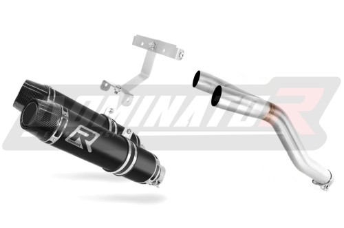 échappement silencieux DOMINATOR HP3 noir compatible avec la moto Yamaha FZ6 2004  2010