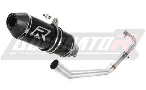 Yamaha YZF R125 2008 - 2013 Ligne complète d'échappement Collecteur Silencieux HP3 NOIR + dB killer