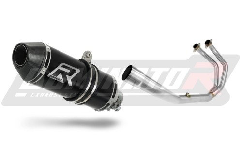 complete exhaust system with muffler DOMINATOR Full System HP3 BLACK fits to Yamaha YZFR3 300 2015  2018