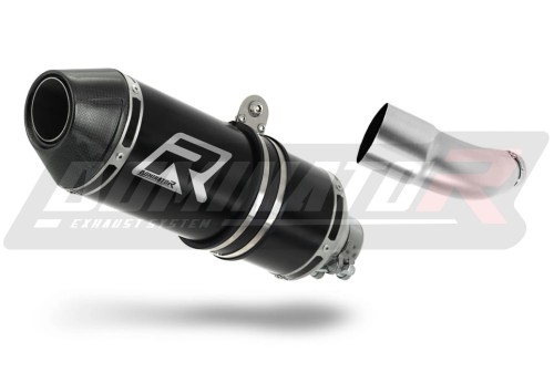 Yamaha MT 03 2014 2016 Exhaust Muffler Auspuff Sportauspuff Silencer Echappement Silencieux Scarico Scarichi Escape Toba de esapament Avgas Ljuddämpare Wydech Tłumik Carbon Tip HP3 Black Noir Nero Negro Svart Schwarz Negru Dominator x