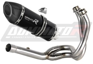 Kawasaki ER 6 N / F 2012 - 2016 Ligne complète d'échappement Collecteur Silencieux HP5 NOIR + dB killer