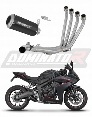 kompletny układ wydechowy z tłumikiem DOMINATOR Full System GP CZARNY pasujący do motocykla Honda CBR 650 R / E-Clutch 2024 - 2025 6