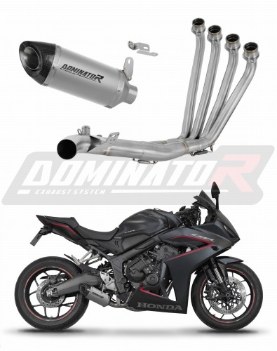 Honda CBR 650 R / E-Clutch 2024 - 2025 Collector Manifold Full Exhaust System Muffler Auspuff Sportauspuff Silencer Echappement Silencieux Scarico Scarichi Escape Wydech Tłumik Titanium HP8 Dominator Exhaust System
