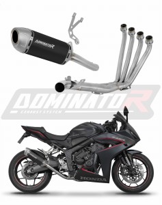 Honda CBR 650 R / E-Clutch 2024 - 2025 Ligne complète d'échappement Collecteur Silencieux S6 NOIR + dB killer