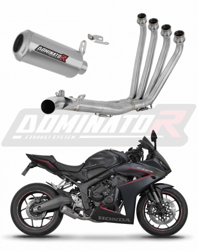 système d’échappement complet avec silencieux DOMINATOR Full System GP compatible avec la moto Honda CB 650 R / EClutch 2024  2025 6