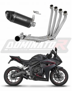 Honda CB 650 R  / E-Clutch 2024 - 2025 Ligne complète d'échappement Collecteur Silencieux HP8 NOIR + dB killer