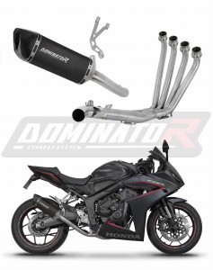 Honda CB 650 R  / E-Clutch 2024 - 2025 Ligne complète d'échappement Collecteur Silencieux HP6 NOIR + dB killer