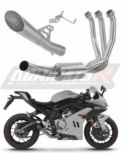 kompletny układ wydechowy z tłumikiem DOMINATOR Full System GP3 pasujący do motocykla CF MOTO 675 SR-R 2024 - 2026