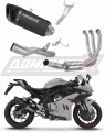 kompletny układ wydechowy z tłumikiem DOMINATOR Full System HP6 CZARNY pasujący do motocykla CF MOTO 675 SR-R 2024 - 2026