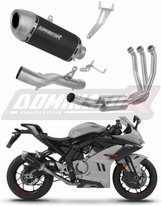 CF MOTO 675 SR-R 2024 - 2026 Ligne complète d'échappement Collecteur Silencieux S6 NOIR + dB killer