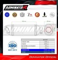 kompletny układ wydechowy z tłumikiem DOMINATOR Full System HP8 CZARNY pasujący do motocykl