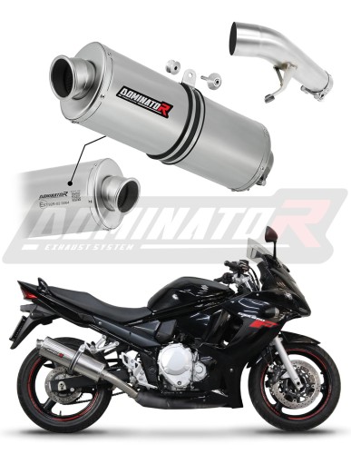 échappement silencieux DOMINATOR homologué ovale compatible avec la moto Suzuki GSXF 650 2007  2016