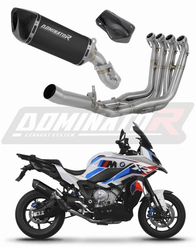 complete exhaust system with muffler DOMINATOR Full System HP6 BLACK fits to BMW M1000XR 2020  2026