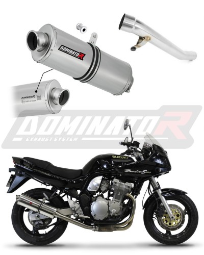 exhaust muffler DOMINATOR homologated road legal OVAL fits to GSF 600 BANDIT 1995  1999 6