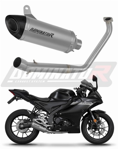 système d’échappement complet avec silencieux DOMINATOR Full System titane HP8 compatible avec la moto Yamaha YZF R125 2019  2020