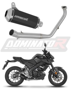 Yamaha MT 125 2021 - 2024 Ligne complète d'échappement Collecteur Silencieux OV G2 NOIR + dB killer