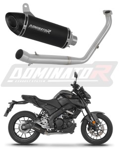 Yamaha MT 125 2021 - 2024 Ligne complète d'échappement Collecteur Silencieux HP8 NOIR + dB killer
