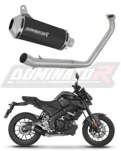 Yamaha MT 125 2020 Ligne complète d'échappement Collecteur Silencieux OV G2 NOIR + dB killer