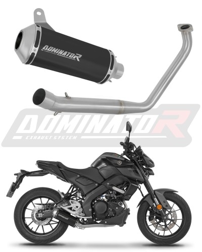 système d’échappement complet avec silencieux DOMINATOR Full System OV G2 noir compatible avec la moto Yamaha MT 125 2020