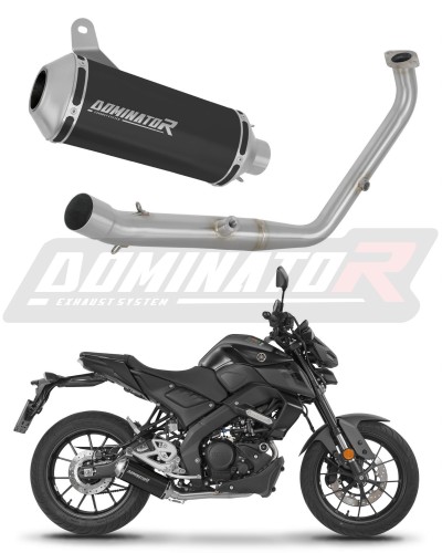 système d’échappement complet avec silencieux DOMINATOR Full System OV G2 noir compatible avec la moto Yamaha MT 125 2024  2026