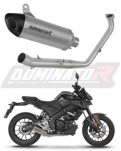 système d’échappement complet avec silencieux DOMINATOR Full System titane HP8 compatible avec la moto Yamaha MT 125 2024  2026