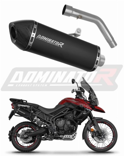 échappement silencieux DOMINATOR HP7 noir compatible avec la moto Triumph Tiger 800 XCA 2018  2020