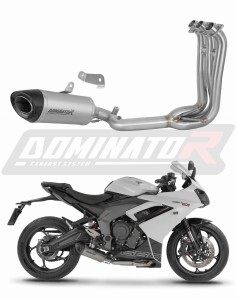 Triumph Daytona 660 2024 - 2026 Ligne complète d'échappement Collecteur Silencieux Titane HP8 + dB killer