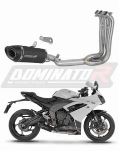 Triumph Daytona 660 2024 - 2026 Ligne complète d'échappement Collecteur Silencieux HP8 NOIR + dB killer