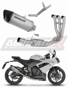 Triumph Daytona 660 2024 - 2026 Ligne complète d'échappement Collecteur Silencieux Titane HP6 + dB killer