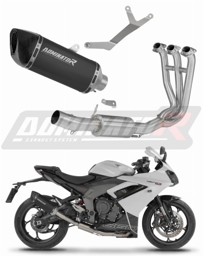 exhaust muffler DOMINATOR HP6 BLACK fits to Triumph Daytona 660 2024  2026