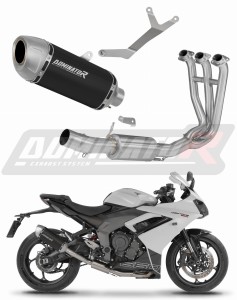 Triumph Daytona 660 2024 - 2026 Ligne complète d'échappement Collecteur Silencieux S6 NOIR + dB killer