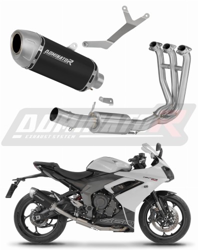 wydech tłumik DOMINATOR S6 CZARNY pasujący do motocykla Triumph Daytona 660 2024 - 2026