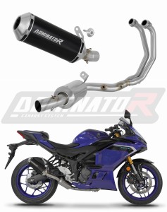 Yamaha YZF-R3 2025 - 2026 Ligne complète d'échappement EX Collecteur Silencieux OV G2 NOIR + dB killer