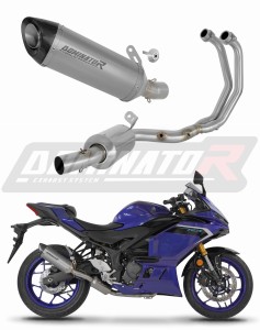 Yamaha YZF-R3 2025 - 2026 Ligne complète d'échappement EX Collecteur Silencieux Titane HP8 + dB killer