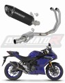 kompletny układ wydechowy z tłumikiem DOMINATOR Full System HP8 CZARNY pasujący do motocykla Yamaha YZF-R3 2025 - 2026
