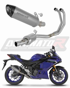 Yamaha YZF-R3 2019 - 2024 Ligne complète d'échappement EX Collecteur Silencieux Titane HP8 + dB killer