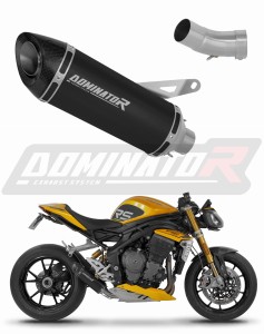 Triumph Speed Triple 1200 RS / RR 2021 - 2024 Pot d'échappement Silencieux HP8 NOIR + dB killer