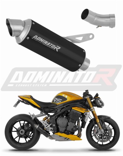 wydech tłumik DOMINATOR GPF CZARNY pasujący do motocykla Triumph Speed Triple 1200 RS / RR 2021 - 2024