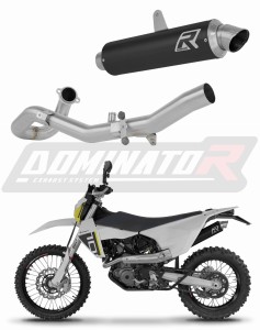 Husqvarna 701 Enduro 2026 Ligne complète d'échappement Collecteur Silencieux GPF NOIR + dB killer