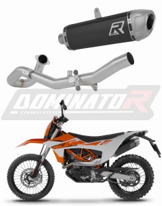 KTM 690 Enduro R 2026 Full Exhaust System Collector Silencer S6 BLACK + dB killer