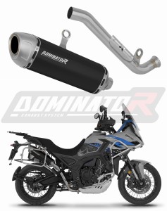 Zontes 703F 2025 - 2026 Pot d'échappement Silencieux S6 NOIR + dB killer