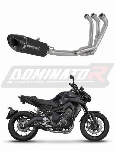 système d’échappement complet avec silencieux DOMINATOR Full System HP8 noir compatible avec la moto Yamaha MT09 2017  2020 4
