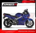 échappement silencieux DOMINATOR HP1 noir compatible avec la moto Honda VFR 800 Fi 1998  2001 5
