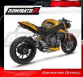 exhaust muffler DOMINATOR S3 BLACK fits to Triumph Speed Triple 1200 RS / RR 2021  2024 4