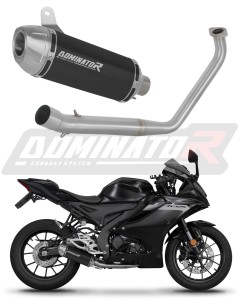 Yamaha YZF R125 2019 - 2020 Ligne complète d'échappement Collecteur Silencieux S3 NOIR + dB killer