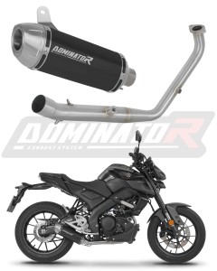 Yamaha MT 125 2024 - 2026 (Euro 5+) Ligne complète d'échappement Collecteur Silencieux S3 NOIR + dB killer