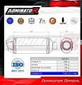 complete exhaust system with muffler DOMINATOR Full System S3 fits to Yamaha MT 125 2021  2024 7